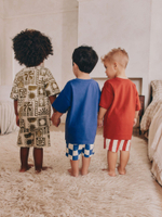 Пижама для мальчика Next AK0-016, 3 шт., Синий, Бежевый, Кирпичный