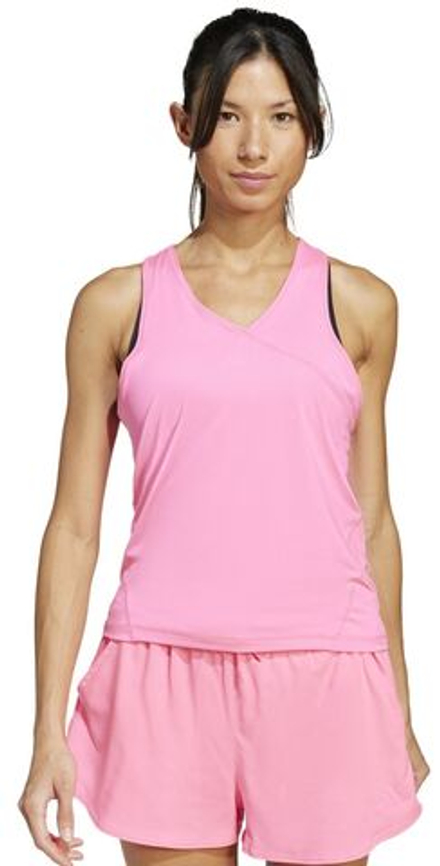 Женский топ теннисный Adidas Club V-Neck Tank - Розовый