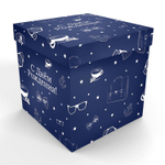 Коробка для надутых шаров 60 x 60 см (Синий)