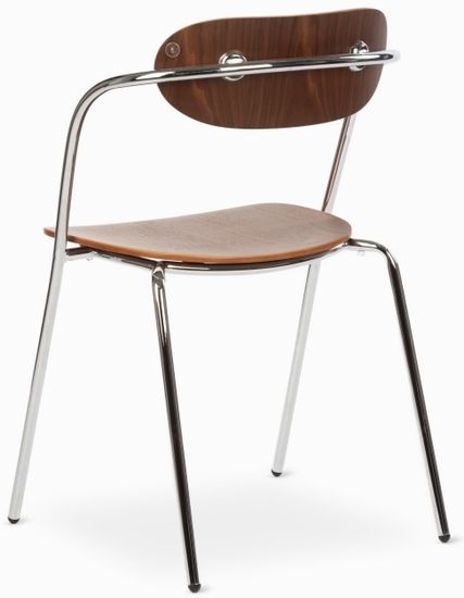 Обеденный стул Mina металлический каркас и дерево