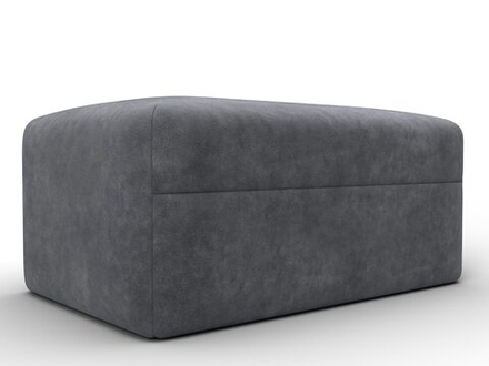 Модуль пуф Лига-060 НПБ, BRUT 16 темно-серый, Велюр, 129584