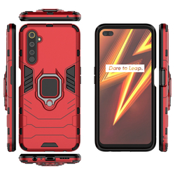 Противоударный чехол с кольцом Panther Case для Realme 6 Pro