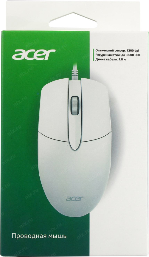 Acer Optical Mouse OMW300 <ZL.MCECC.01V>  (RTL)  USB 3btn+Roll