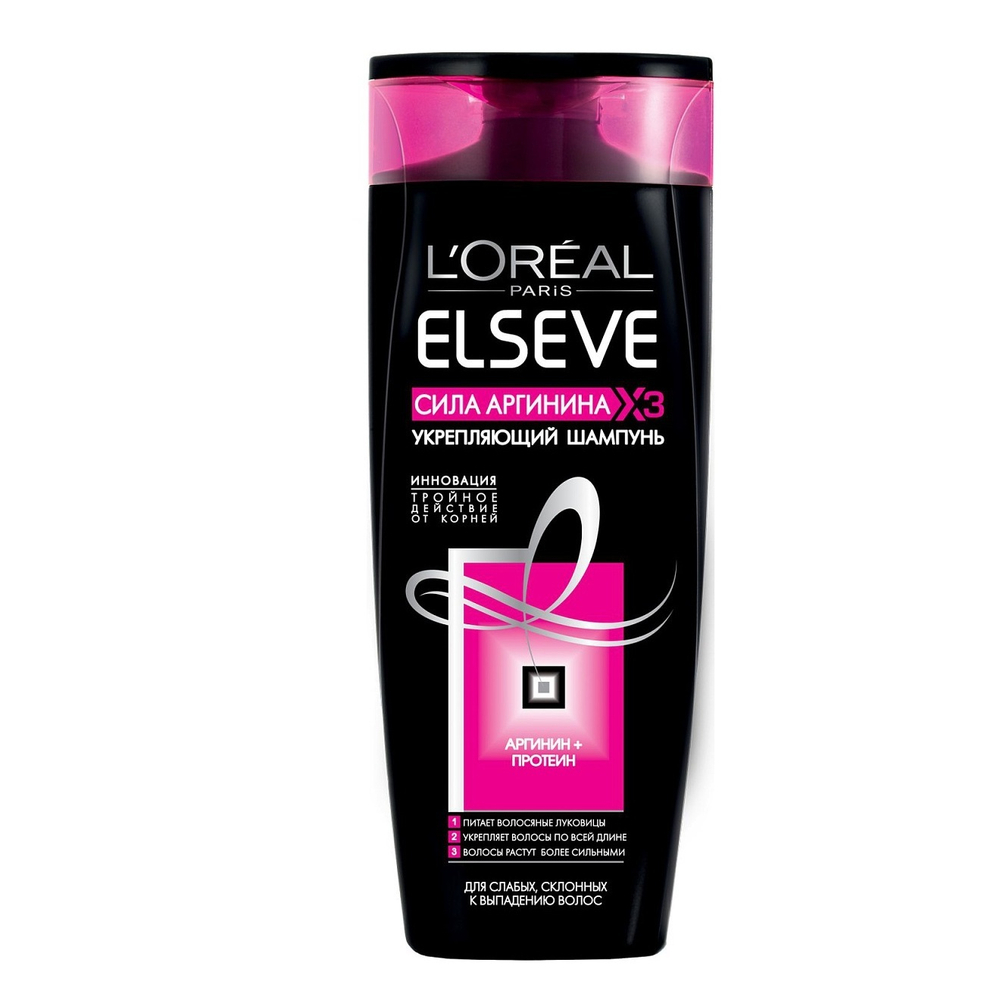 L'Oreal Paris Шампунь Elseve Сила аргинина х3, укрепляющий, для слабых волос, 250 мл