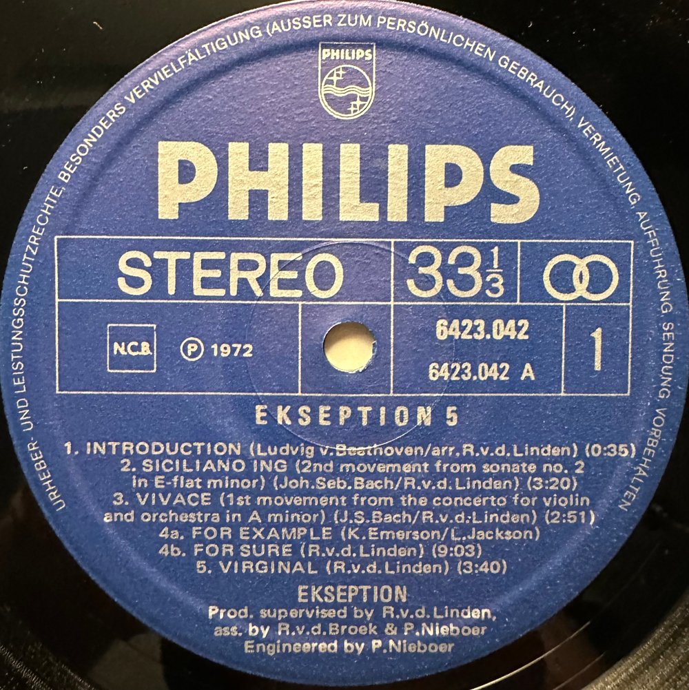 Ekseption- 5 (Скандинавия 1975г.)