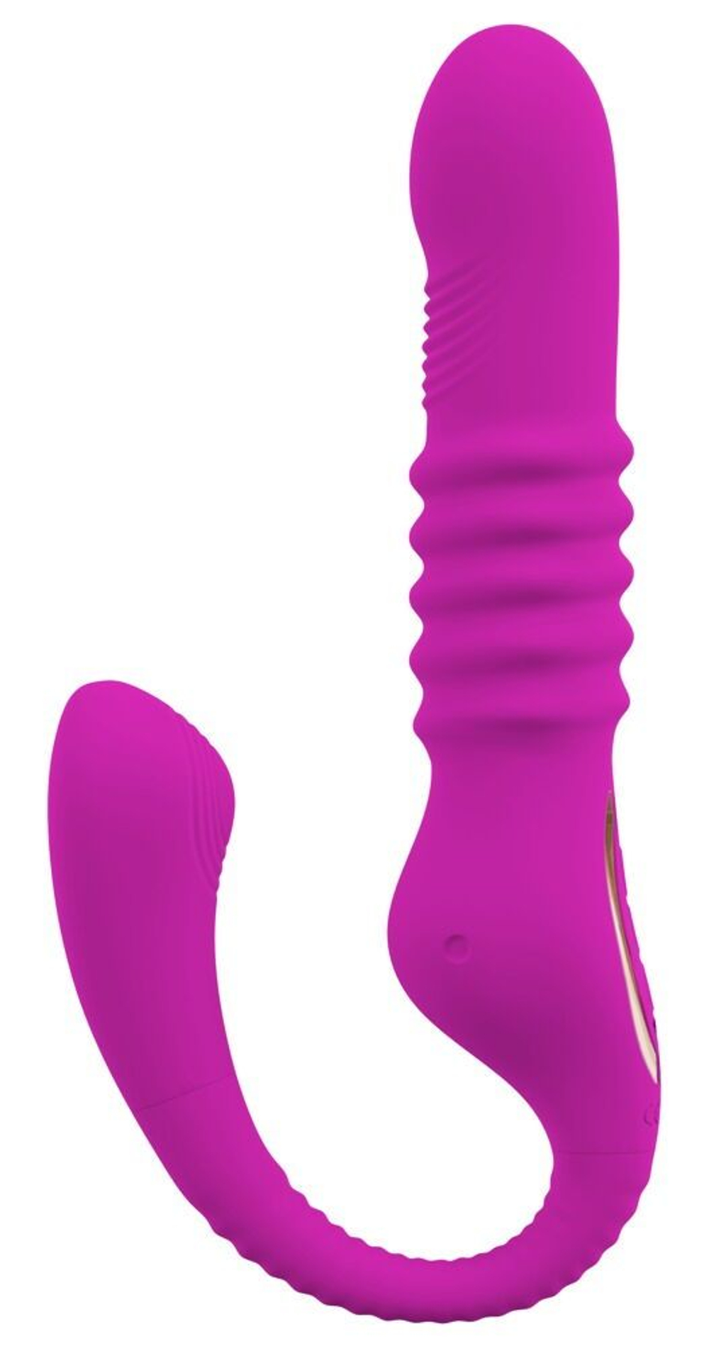 Лиловый вибратор 3 Function Vibrator с функцией фрикций и постукиванием (Цвет: лиловый)