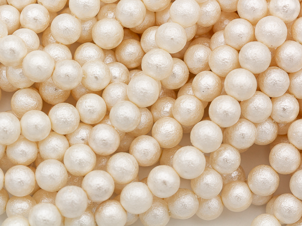 "Жемчуг круглый" 4мм, "Майорка. Имитация" (нить)