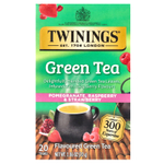 Twinings, зеленый чай, гранат, малина и клубника, 20 чайных пакетиков, 30 г (1,06 унции)
