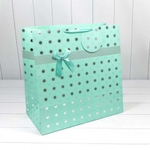 Пакет подарочный 47х47х25см "Леди" с тиснением (Микс)