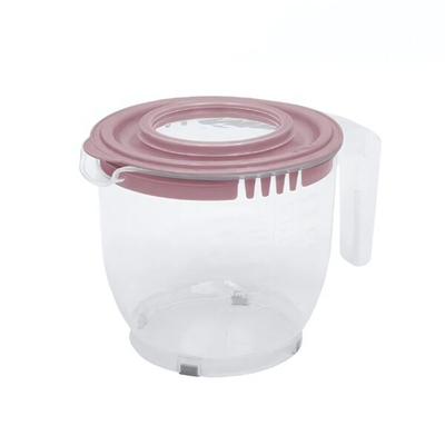 Кружка для Миксера 2,2 л прозрачная пепельно-розовый