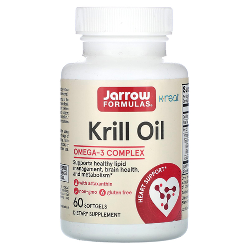 Jarrow Formulas, масло криля, 60 мягких таблеток