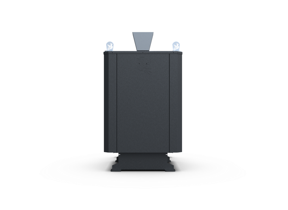 Банная печь Душа- 15 Кожух угловой Закрытая Каменка стекло