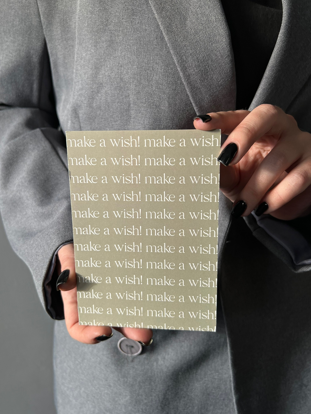 Открытка 10*15см - make a wish