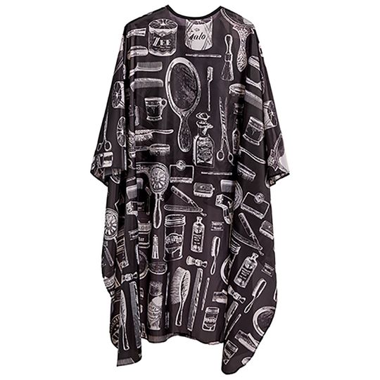 Парикмахерская накидка Harizma, 140х160см, "Инструменты барбера" (h10880B)