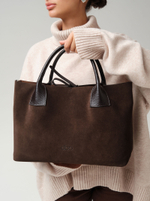 Замшевая сумка Iris DBR 31372 черный каштан