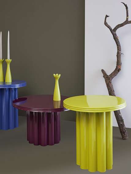 Столик приставной Vivlend, D43 см, лайм