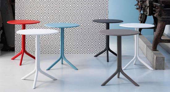 Стол пластиковый обеденный Spritz + Spritz Mini ментоловый Nardi Италия