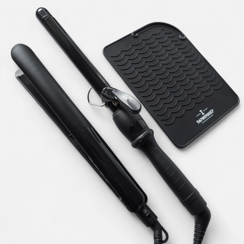 Набор для укладки волос Melon (плойка 22 мм, утюжок 25 мм, термоковрик)