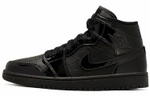 Кроссовки Jordan Air Jordan 1 Mid Triple Black (Женская размерная сетка)