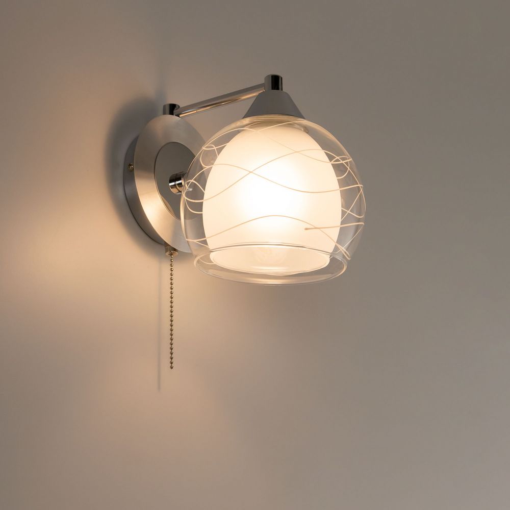 Citilux Буги CL157312 Бра с выключателем Алюминий Хром