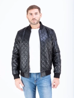 Куртка мужская кожаная бомбер натуральный Турция