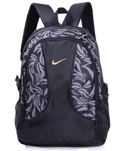 Рюкзак детский с принтом листьев и логотипом