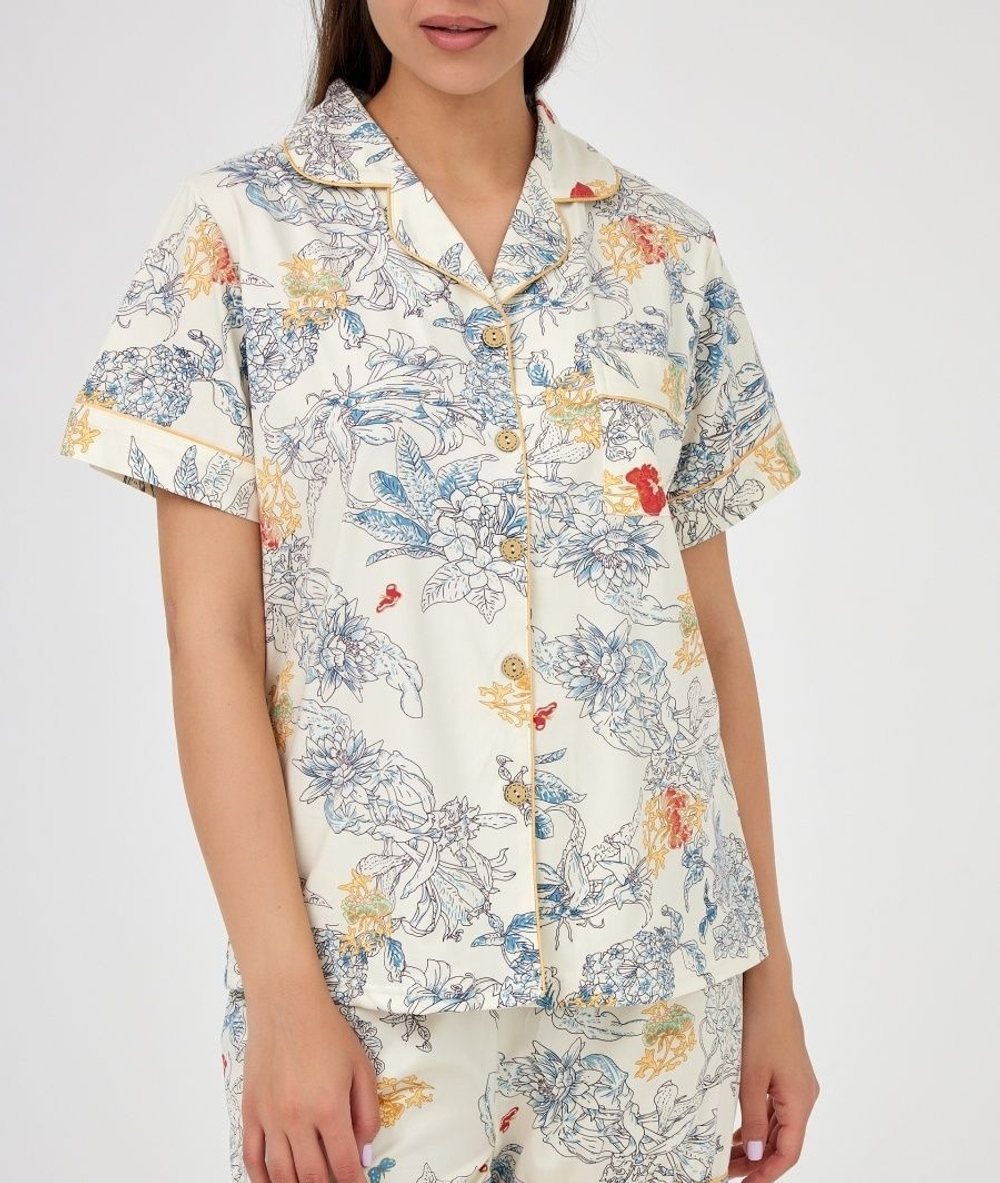 [m]Пижама штаны+рубашка к/р 2530