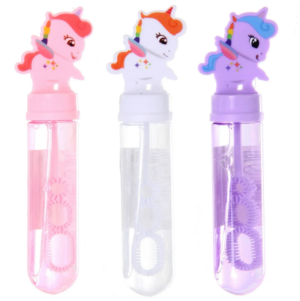 Мыльные пузыри «Единорожек», 14 см, 40мл, цвет микс