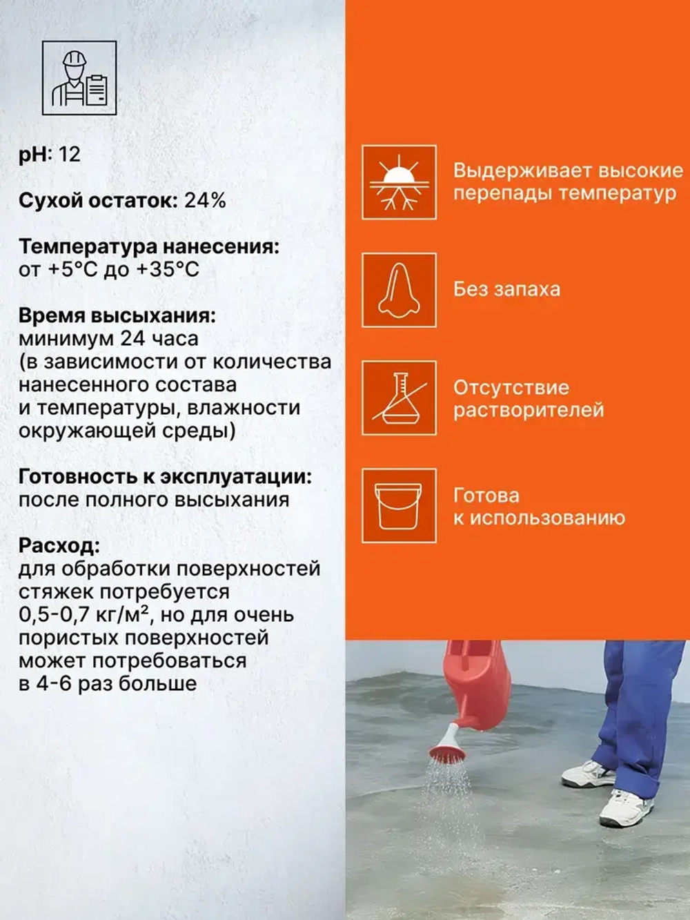 Укрепляющая пропитка для стяжки PROSFAS (ПРОСФАС), 25 кг