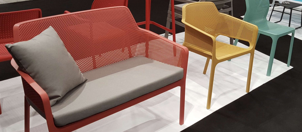 Подушка для дивана, Net Bench, серый Sunbrella