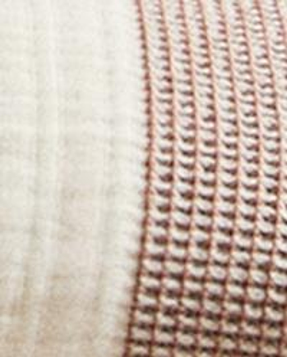 Zara Home покрывало детское из хлопка, терракотовый, в полоску