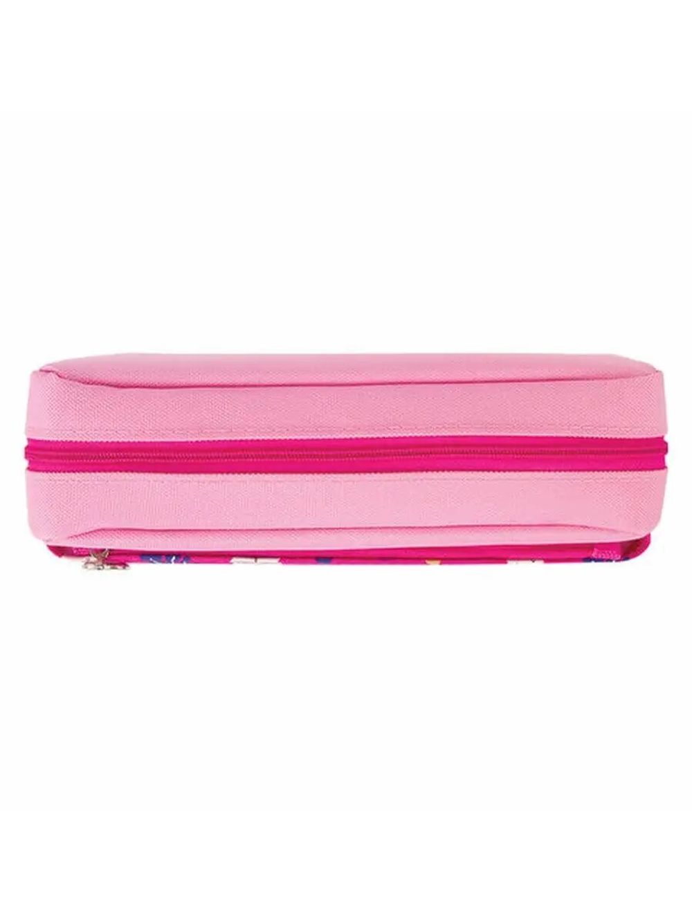 Пенал-косметичка ЮНЛАНДИЯ, 2 отделения, мягкий, "Ламы", розовый, 20х6х9 см, 228980