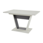 Стол кухонный обеденный раздвижной Дуб Крафт Серый/Серый Графит, Гавана Тип 1, 120х80х75,5 см