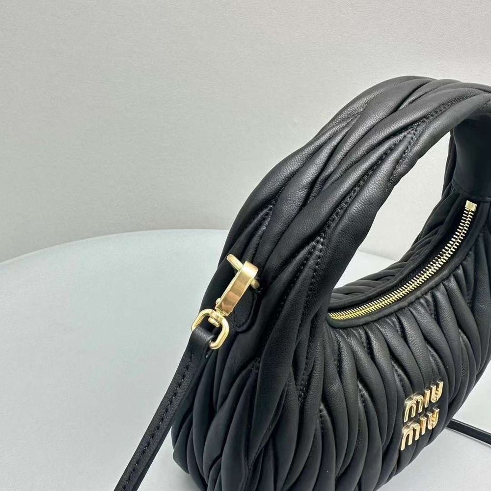 Miu Miu Wander matelassé mini hobo bag