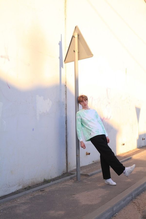 Лонгслив Салатовый Tie Dye - фото 4