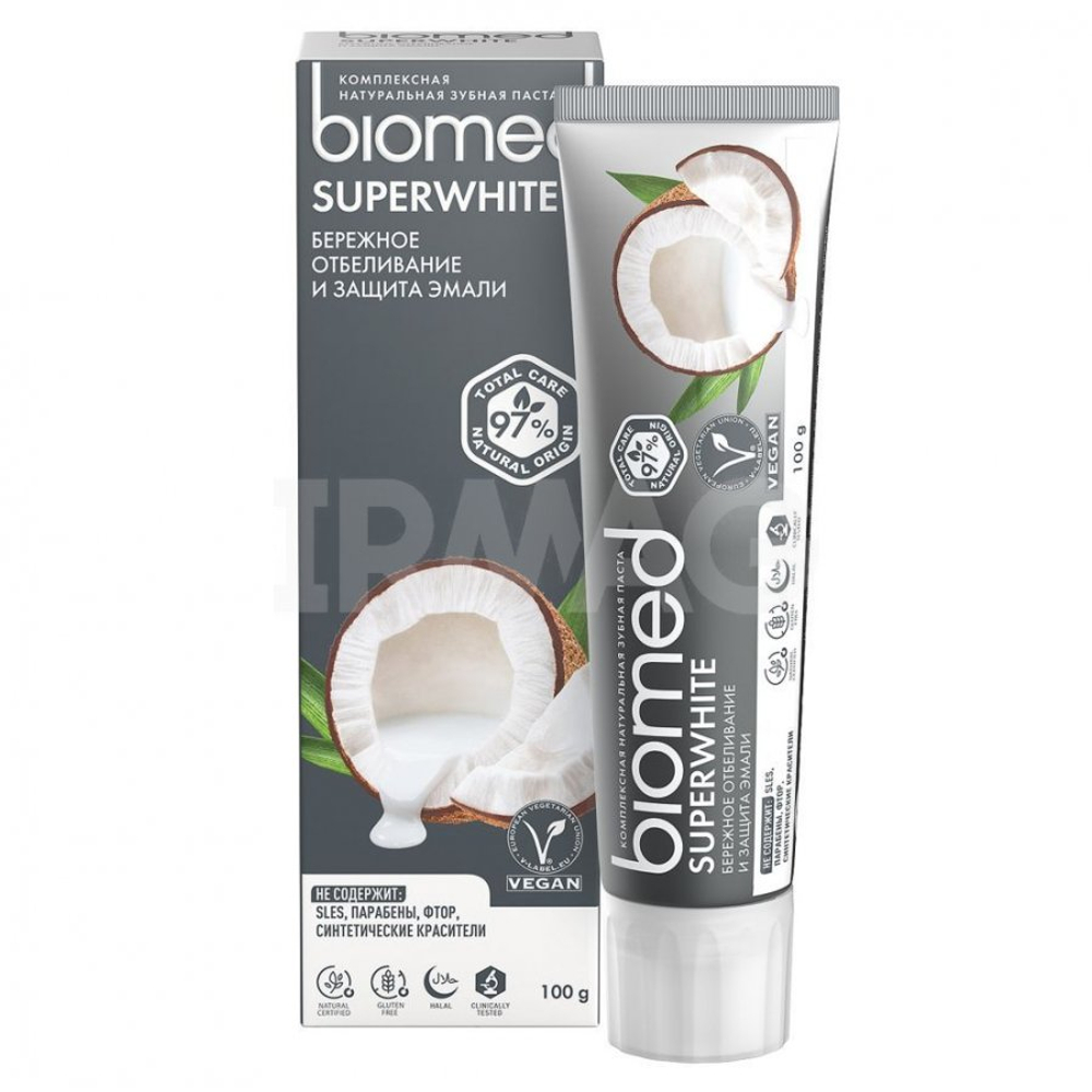 BIOMED 100мл. Зубная паста Супервайт