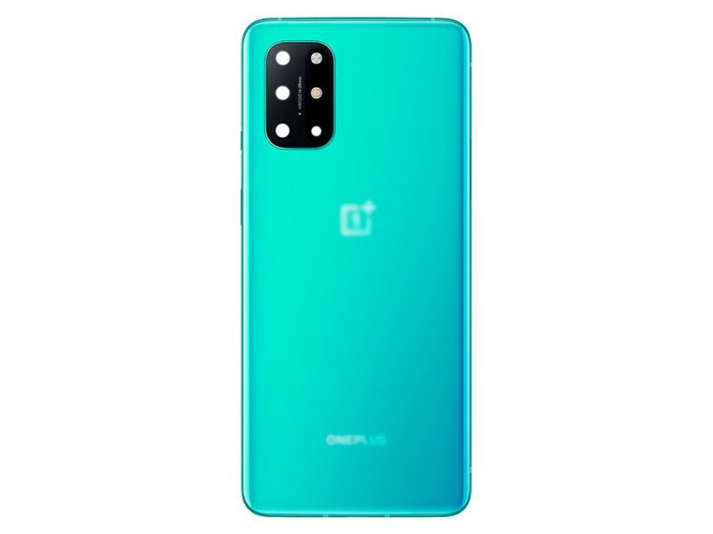 Задняя крышка для OnePlus 8T зеленый (Aquamarine green) со стеклом камеры