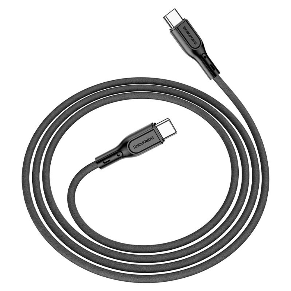 Кабель TypeC - TypeC BOROFONE BX66 60W (черный) 1м