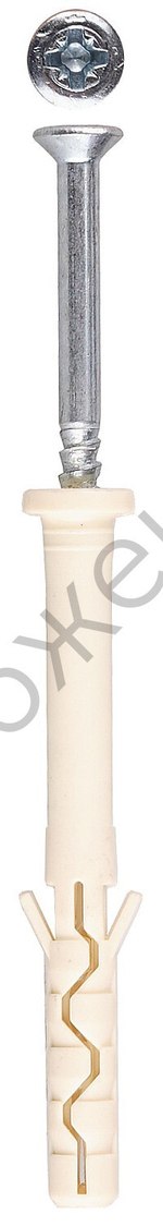 ЗУБР 8 x 80 мм, цилиндрический бортик, дюбель-гвоздь нейлоновый, 50 шт (4-301395-08-080)