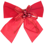 Бант на ёлку «Праздничный день» 11*12 см (набор 3 шт)