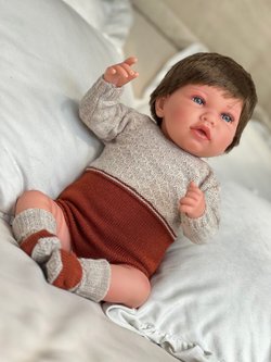 Кукла Реборн Marina and Pau 45cм Luka мягконабивная (M3036)