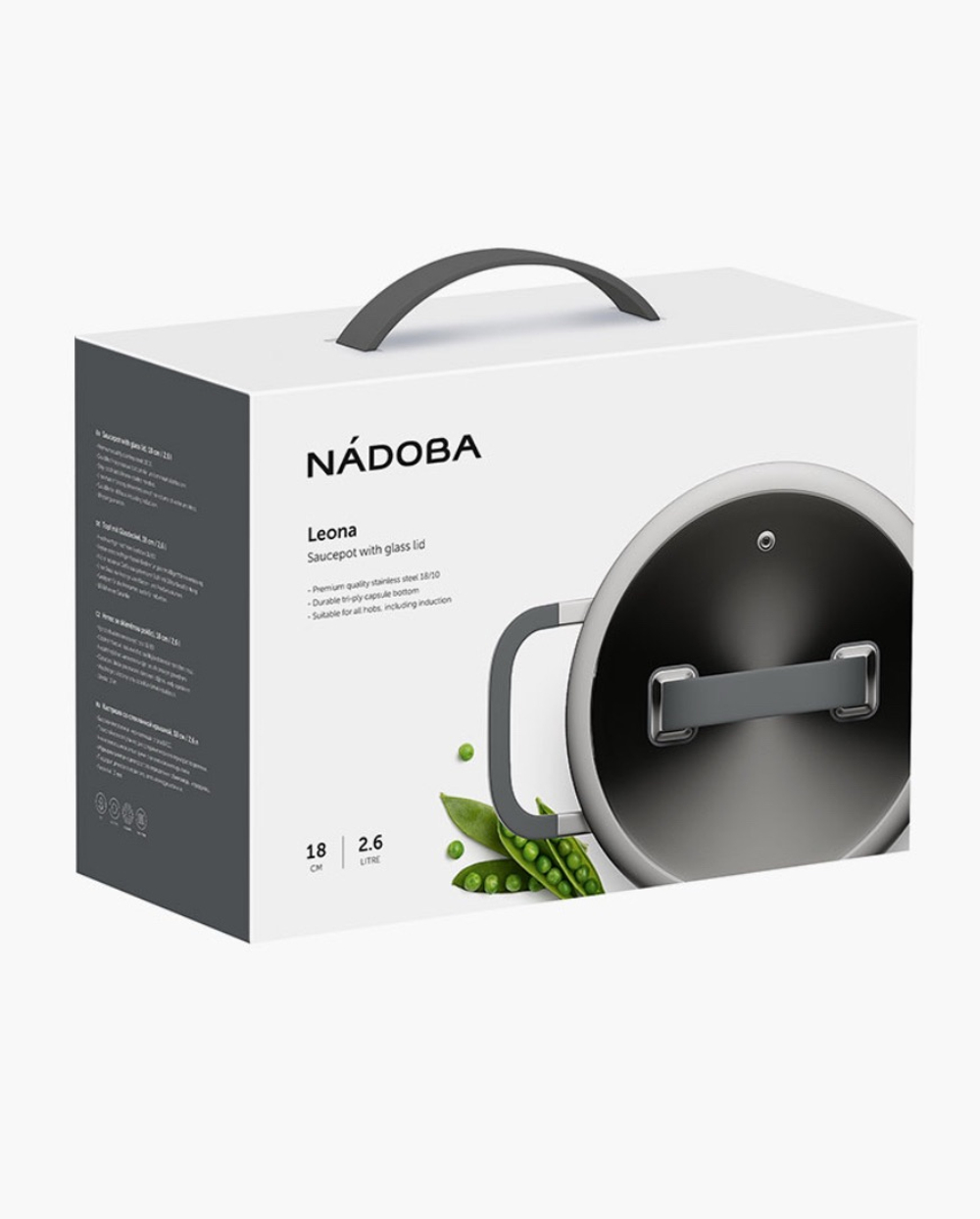 КАСТРЮЛЯ С КРЫШКОЙ LEONA 18 СМ (2,6л)