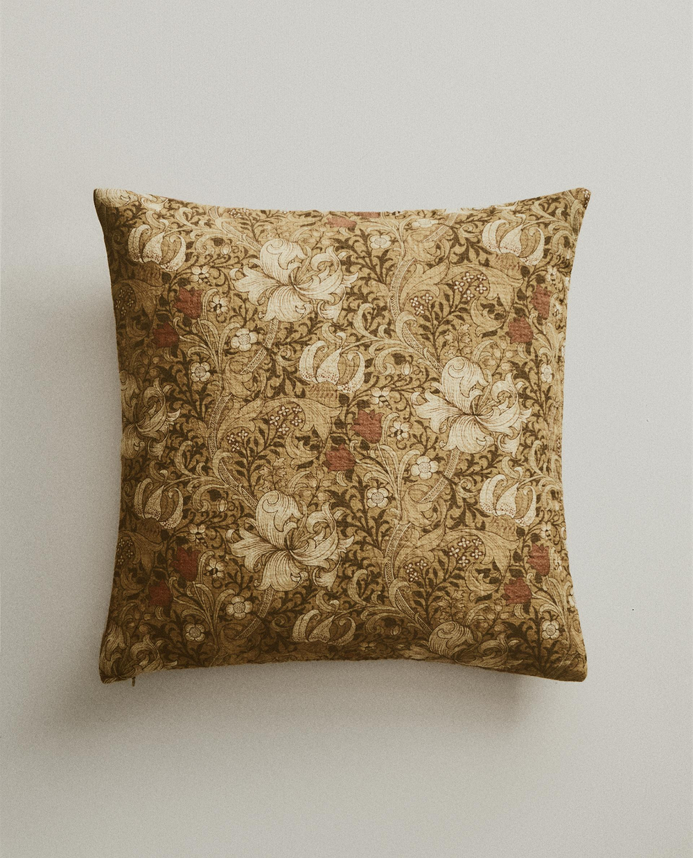 Zara Home наволочка декоративная из льна, горчичный, 45x45 см
