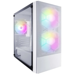 Корпус для компьютера 1STPLAYER Корпус FIREBASE X4-M White / mATX, TG / 1x120mm & 2x140mm LED fans inc. / X4-M-WH-2F1P-W-1F1-W