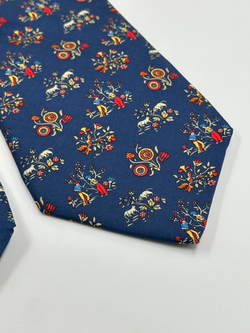 Галстук синий Salvatore Ferragamo