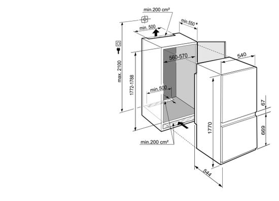 Встраиваемый холодильник Liebherr ICBS 3324