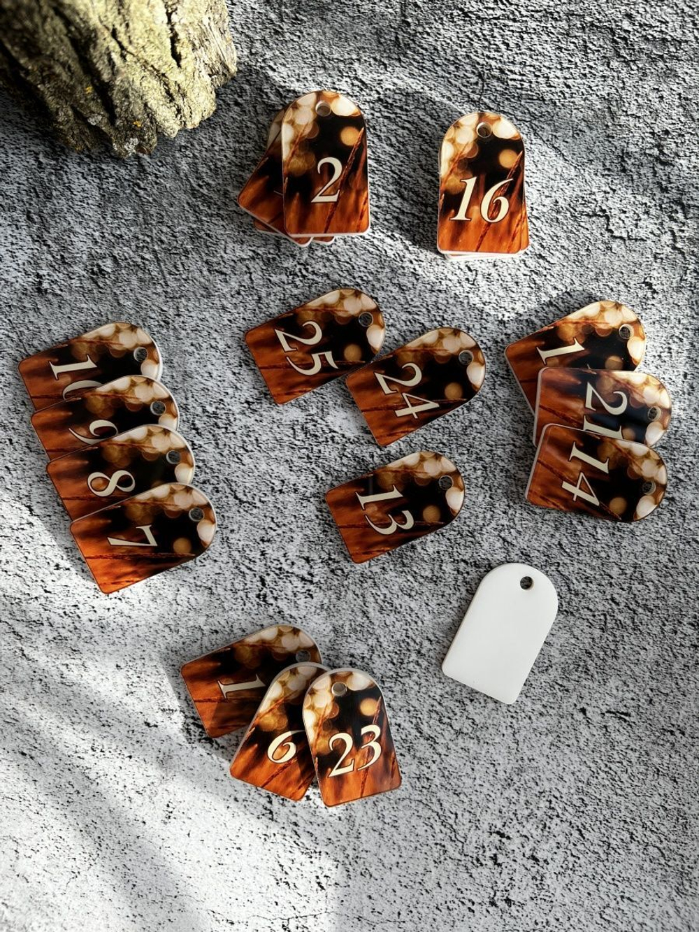 Номерки для ключей  3х5 см