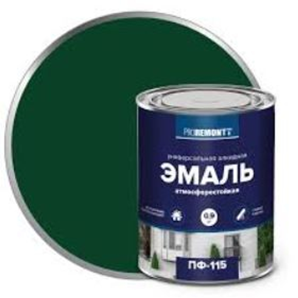 Эмаль ПФ-115 PROREMONTT зеленый 1,9 кг