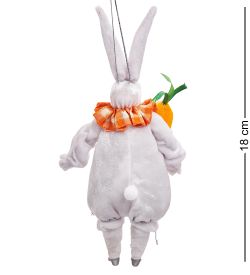 РусКукла RK-810/2 Кукла подвесная «Зайчик с морковкой»