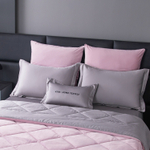 КПБ на резинке Сатин Velvet Premium с Одеялом VPR001, Евро, 4 наволочки, простынь 180*200*25